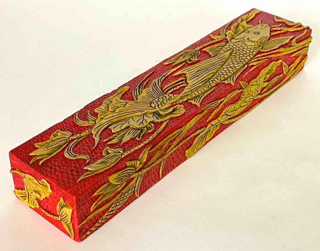Carp Design - Large Rectangle Soapstone Trinket Decor Box