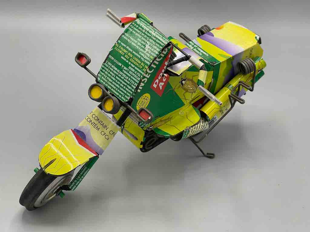 African Recycled Metal Can Toy Motorcycle - Burkina Faso