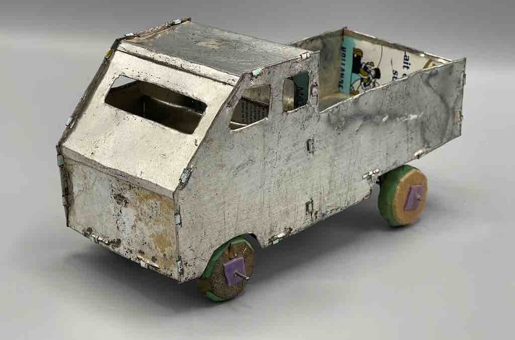 African Recycled Metal Can Toy Utility Pickup Truck - Burkina Faso