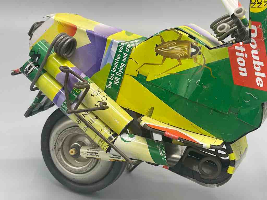 African Recycled Metal Can Toy Motorcycle - Burkina Faso