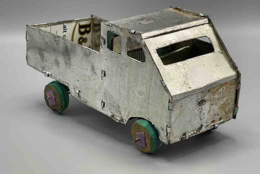 African Recycled Metal Can Toy Utility Pickup Truck - Burkina Faso