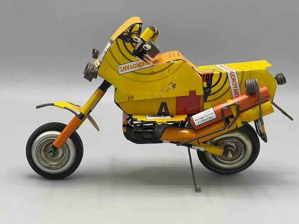 African Recycled Metal Can Toy Motorcycle - Burkina Faso