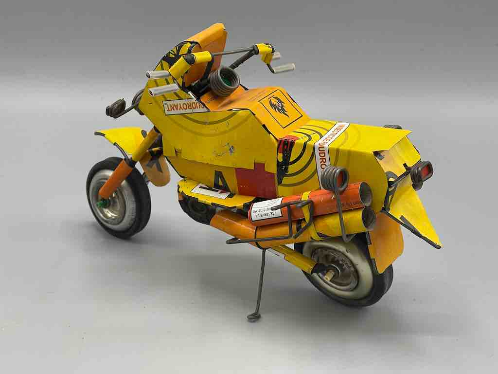 African Recycled Metal Can Toy Motorcycle - Burkina Faso