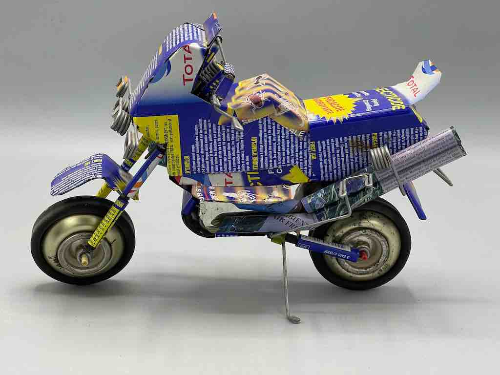 African Recycled Metal Can Toy Motorcycle - Burkina Faso