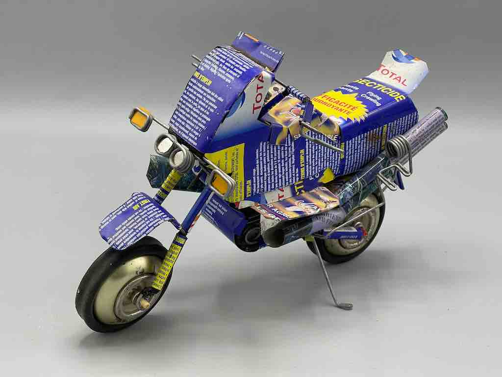 African Recycled Metal Can Toy Motorcycle - Burkina Faso