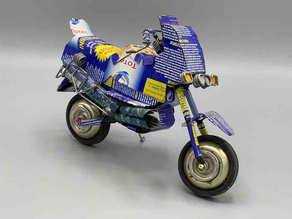 African Recycled Metal Can Toy Motorcycle - Burkina Faso