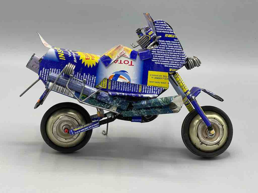 African Recycled Metal Can Toy Motorcycle - Burkina Faso