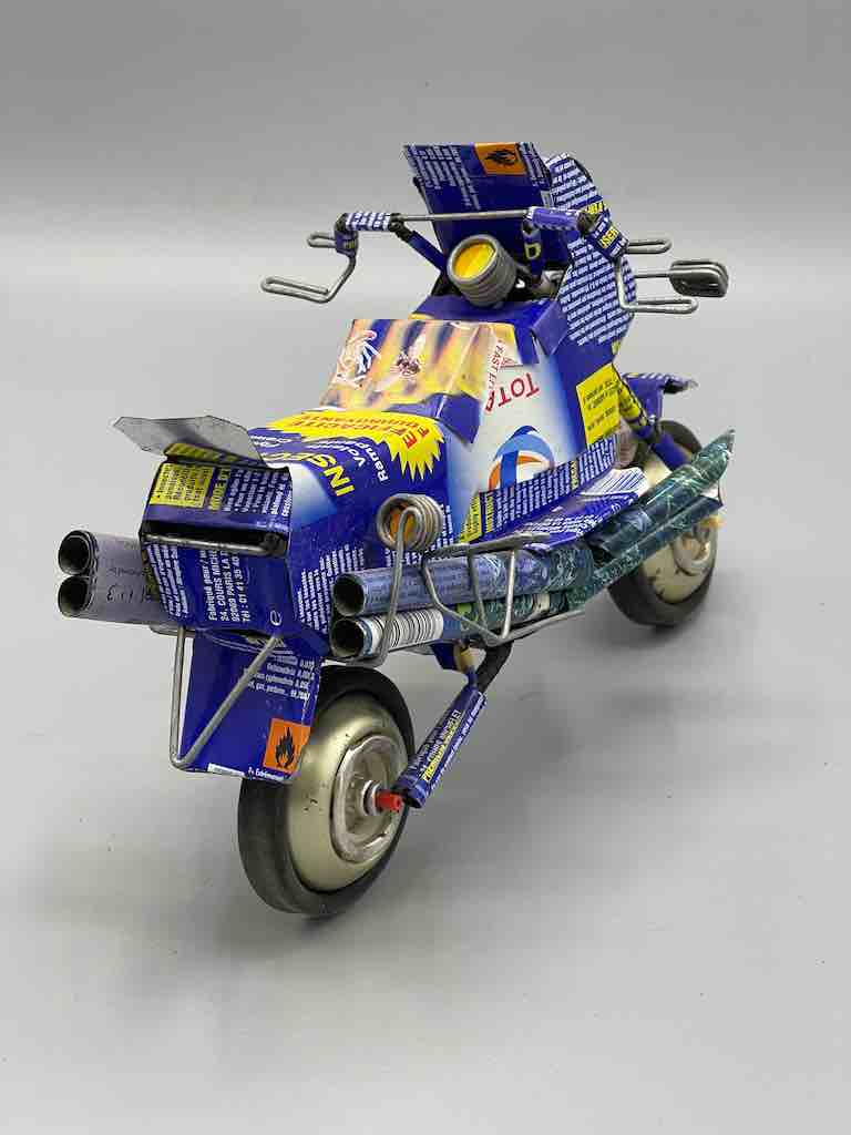 African Recycled Metal Can Toy Motorcycle - Burkina Faso