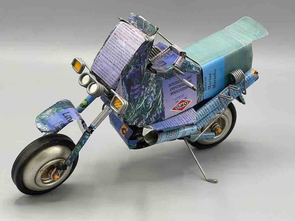 African Recycled Metal Can Toy Motorcycle - Burkina Faso