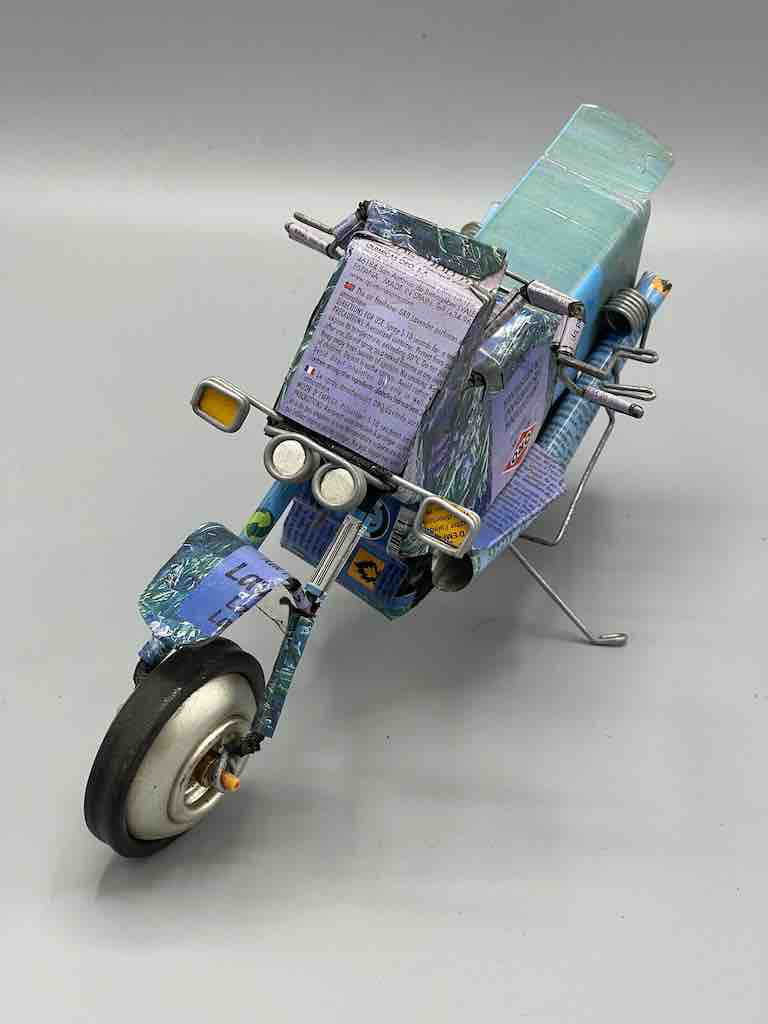 African Recycled Metal Can Toy Motorcycle - Burkina Faso