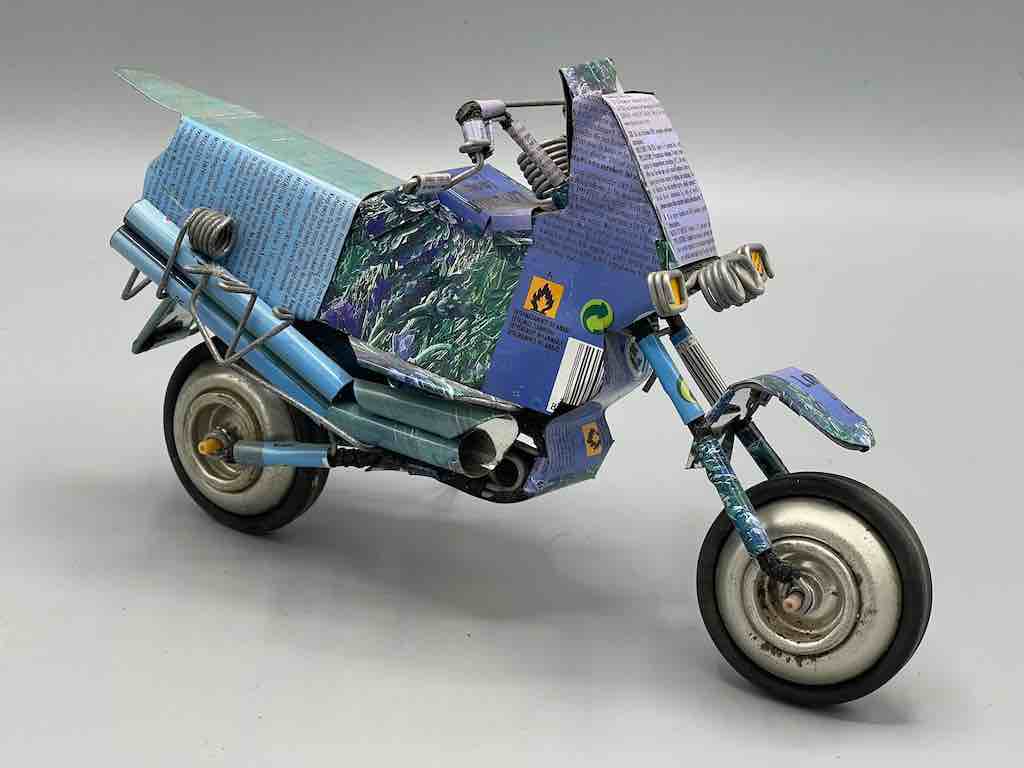 African Recycled Metal Can Toy Motorcycle - Burkina Faso