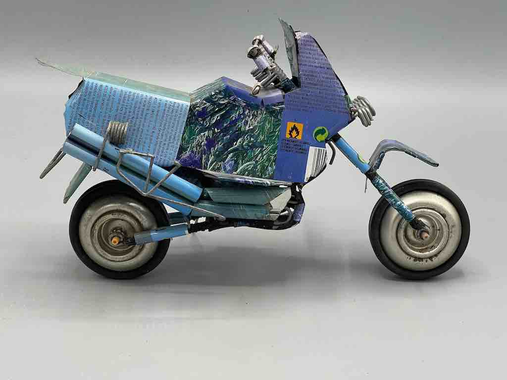 African Recycled Metal Can Toy Motorcycle - Burkina Faso