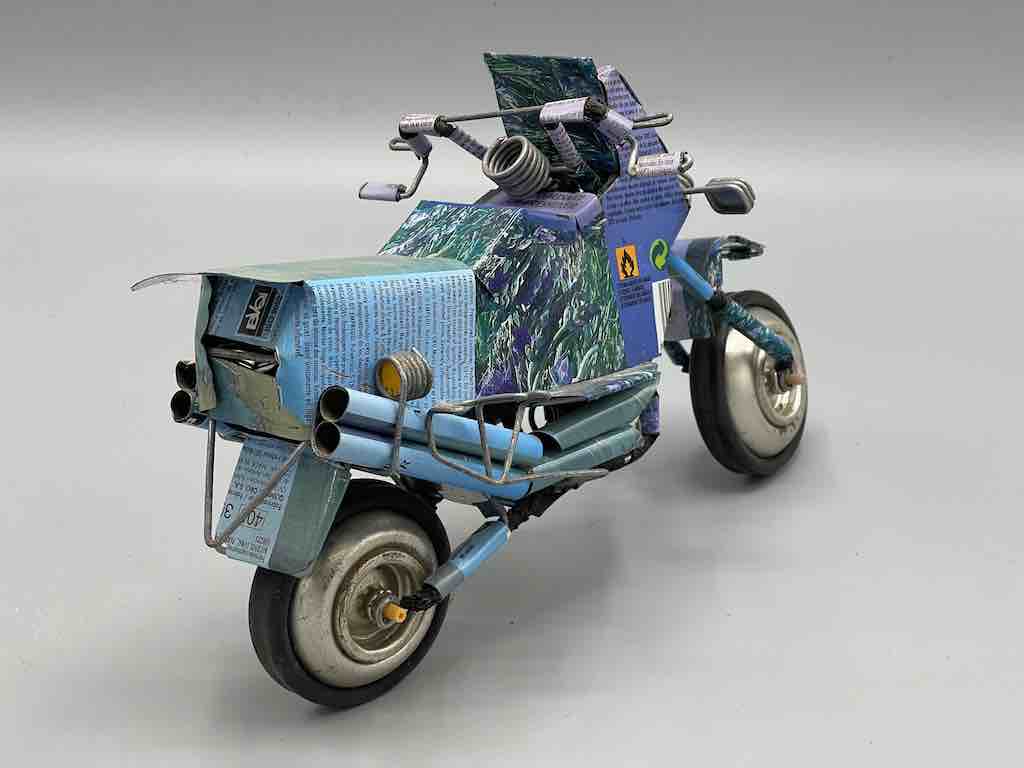 African Recycled Metal Can Toy Motorcycle - Burkina Faso