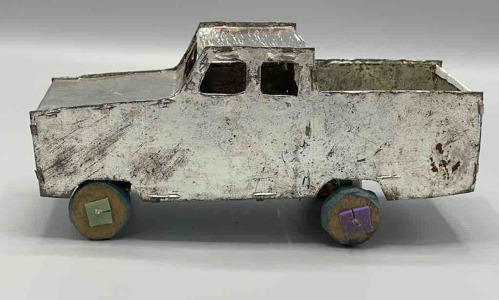 African Recycled Metal Can Toy Pickup Truck - Burkina Faso