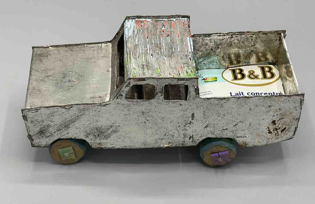 African Recycled Metal Can Toy Pickup Truck - Burkina Faso