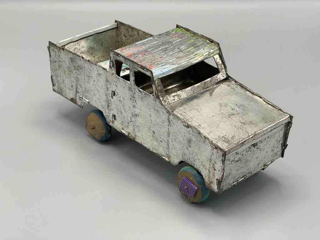 African Recycled Metal Can Toy Pickup Truck - Burkina Faso