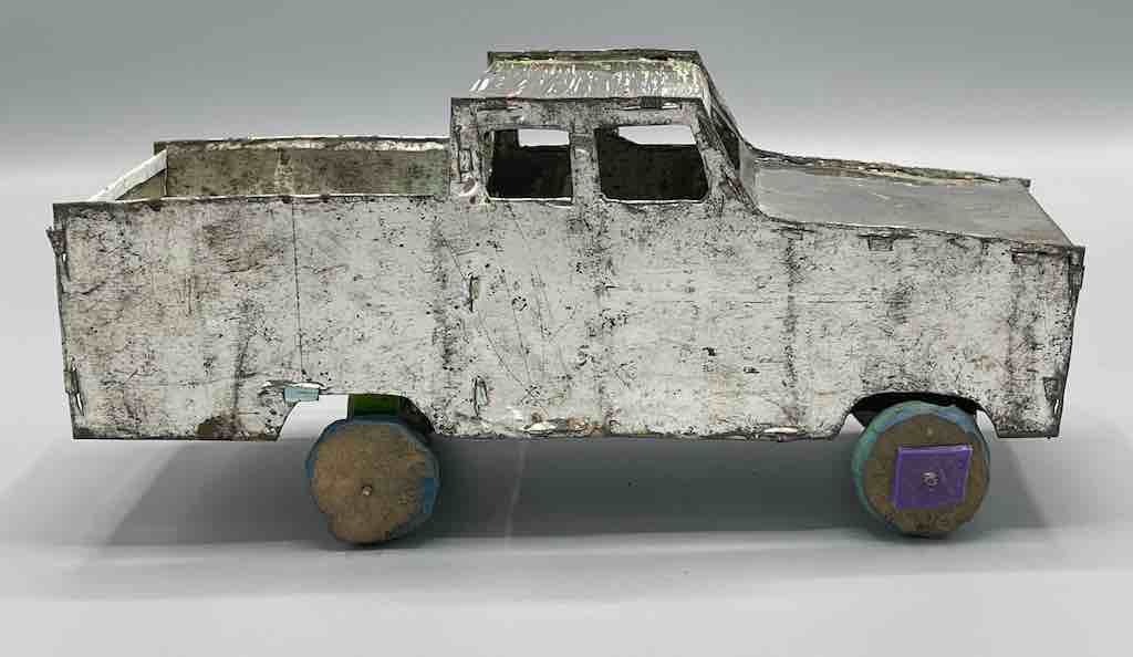 African Recycled Metal Can Toy Pickup Truck - Burkina Faso