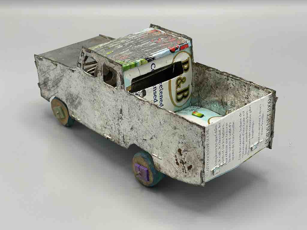 African Recycled Metal Can Toy Pickup Truck - Burkina Faso