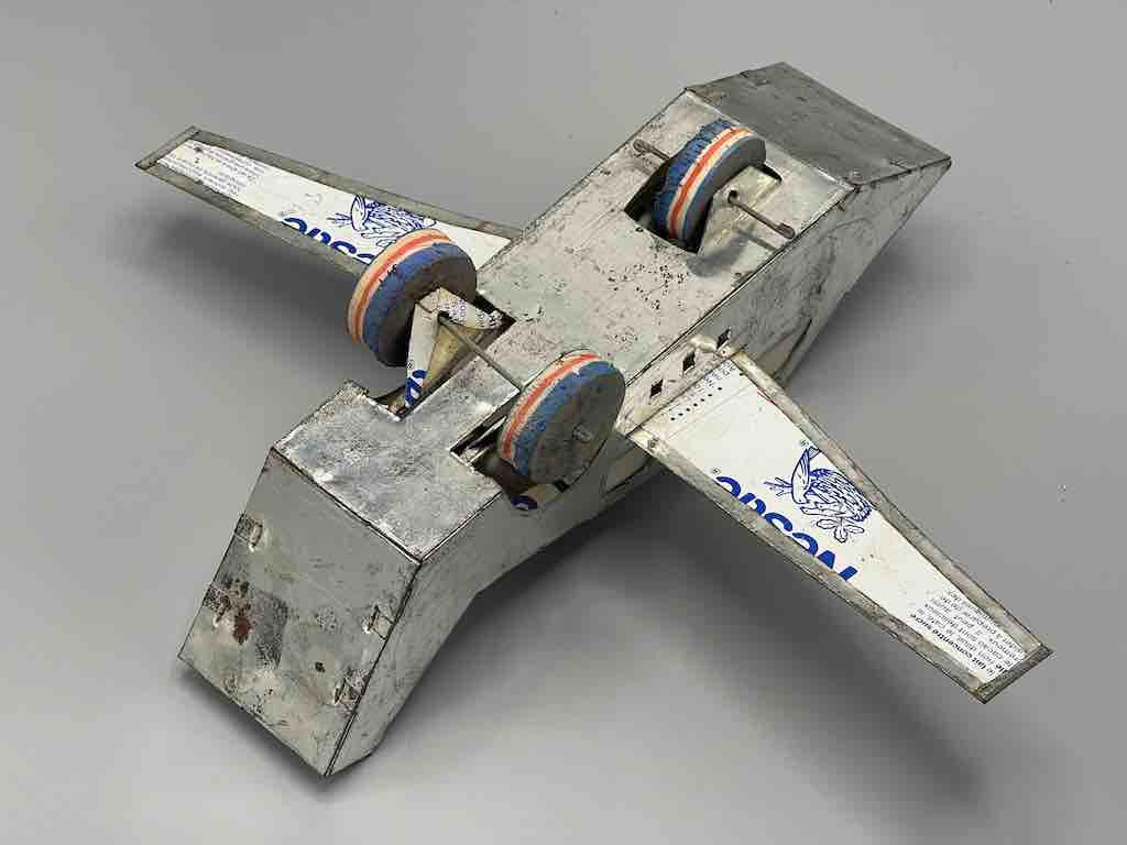 African Recycled Metal Can Toy Airplane - Burkina Faso