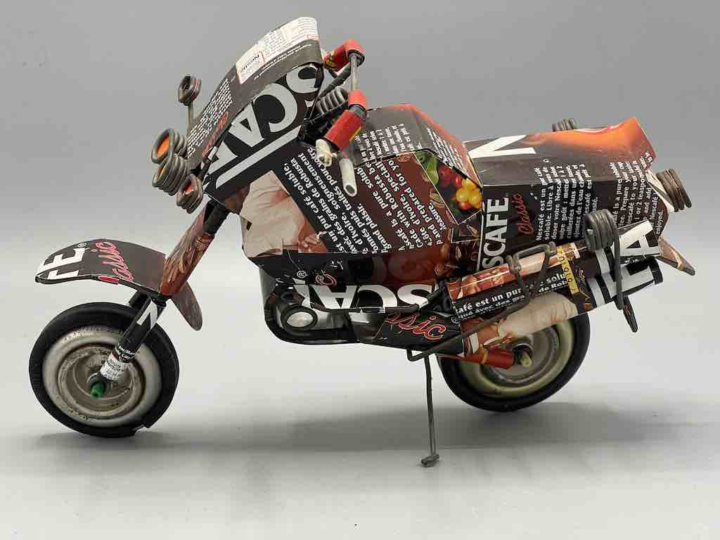 African Recycled Metal Can Toy Motorcycle - Burkina Faso