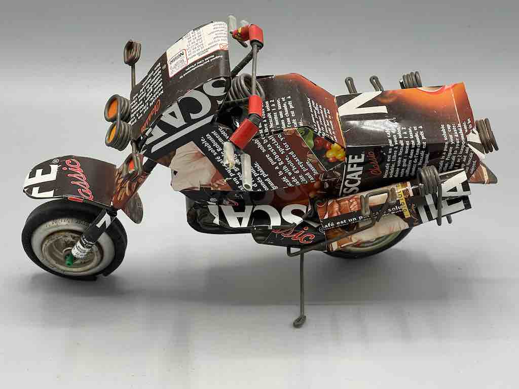 African Recycled Metal Can Toy Motorcycle - Burkina Faso