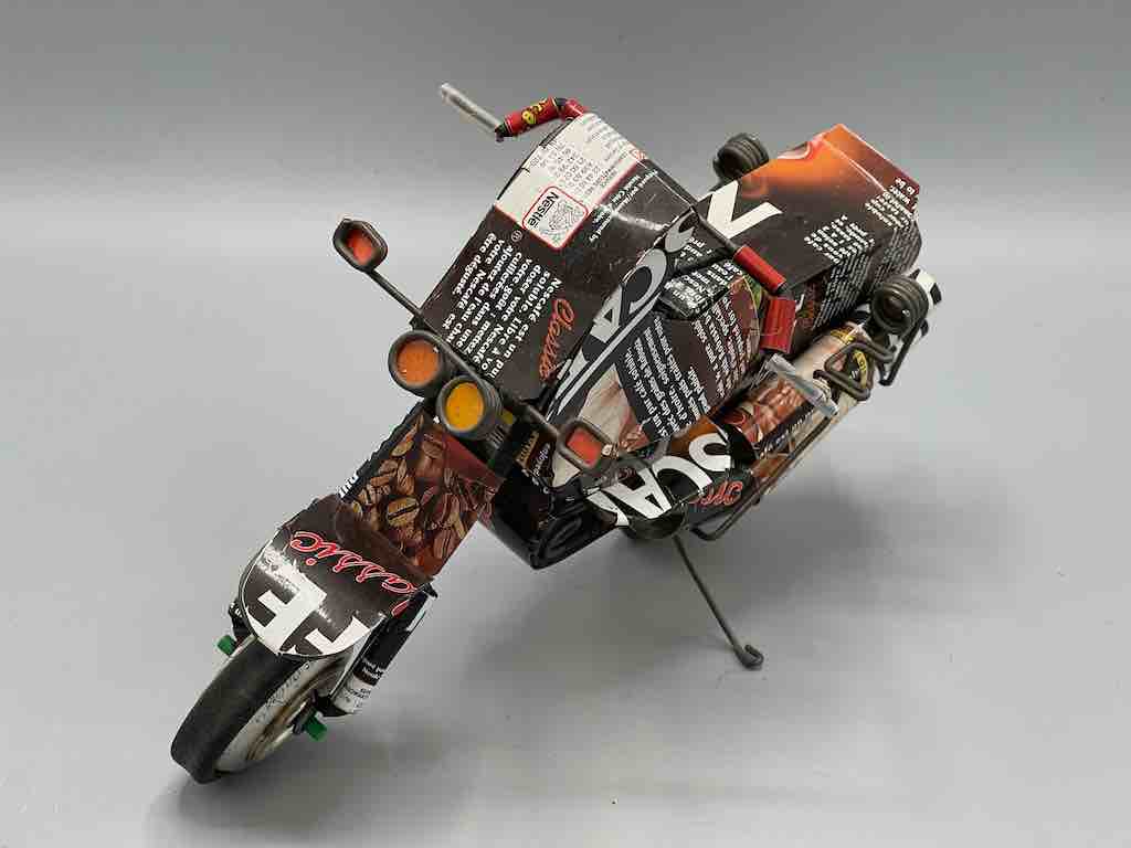 African Recycled Metal Can Toy Motorcycle - Burkina Faso