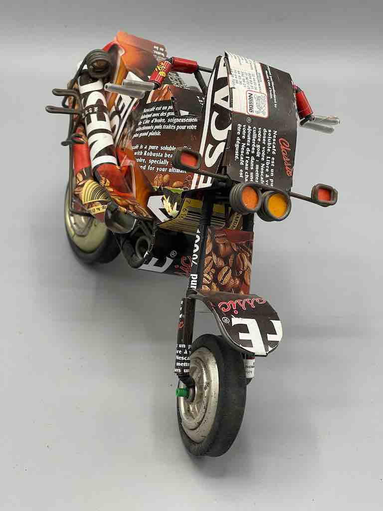 African Recycled Metal Can Toy Motorcycle - Burkina Faso