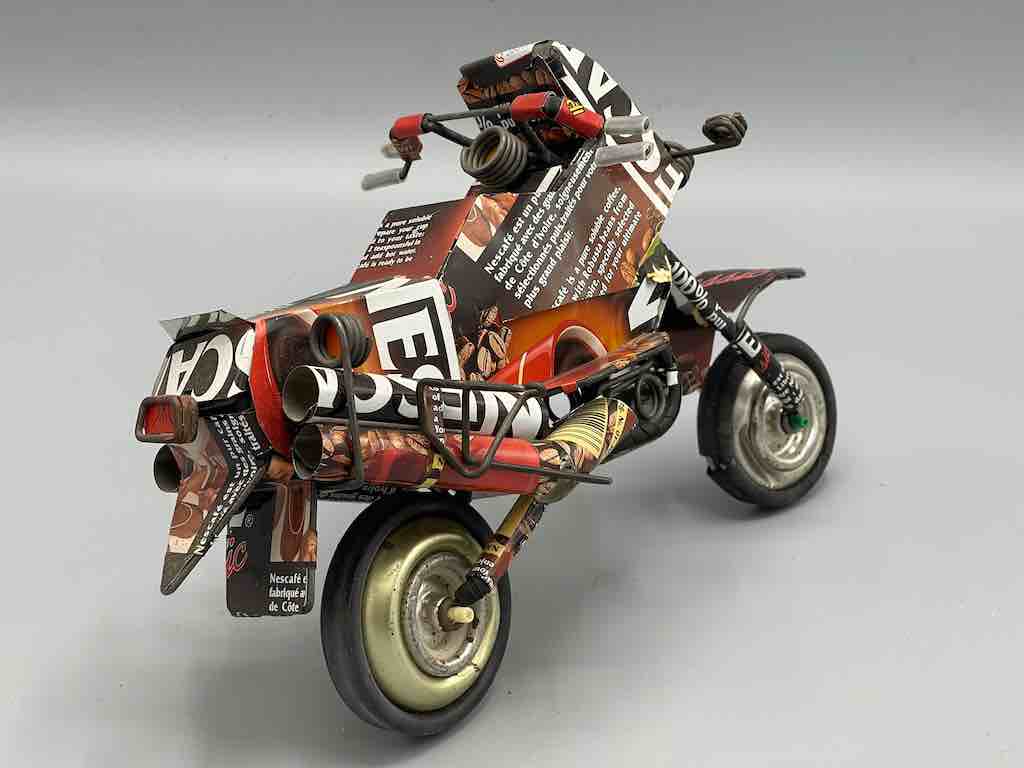 African Recycled Metal Can Toy Motorcycle - Burkina Faso