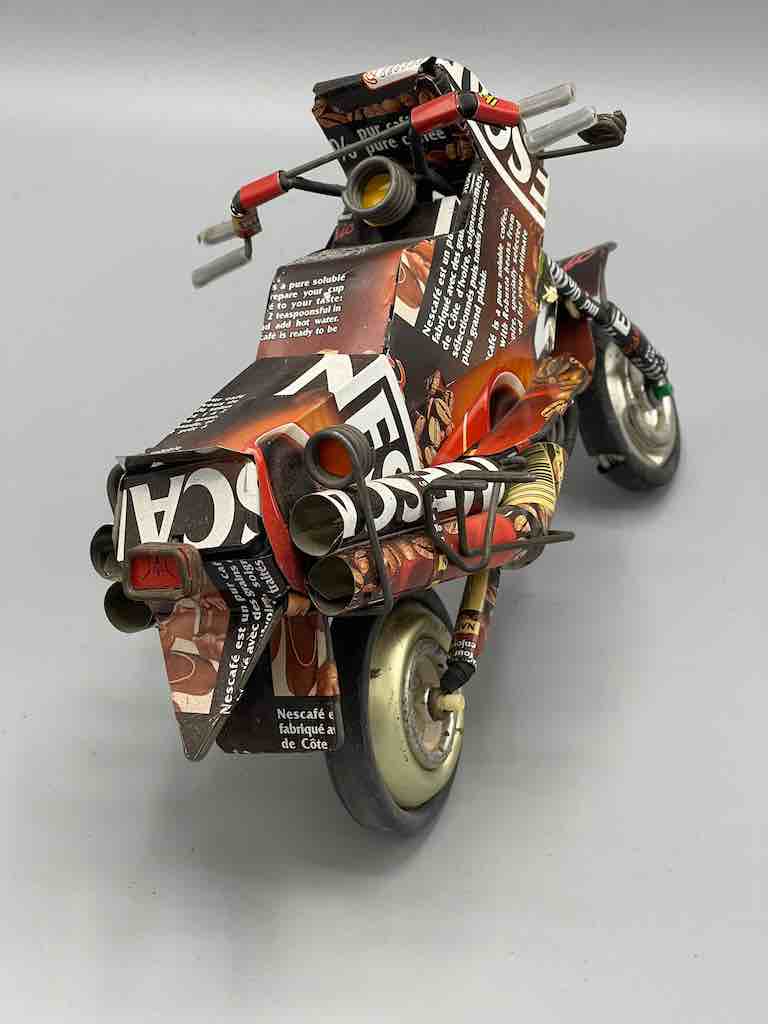 African Recycled Metal Can Toy Motorcycle - Burkina Faso