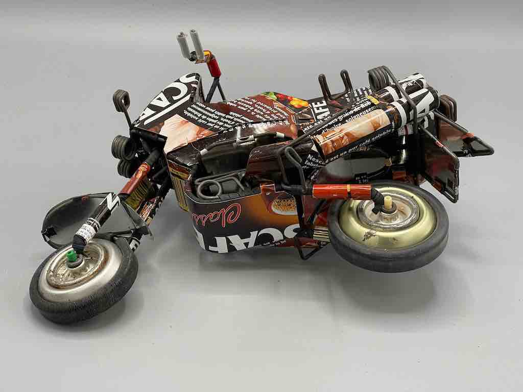 African Recycled Metal Can Toy Motorcycle - Burkina Faso