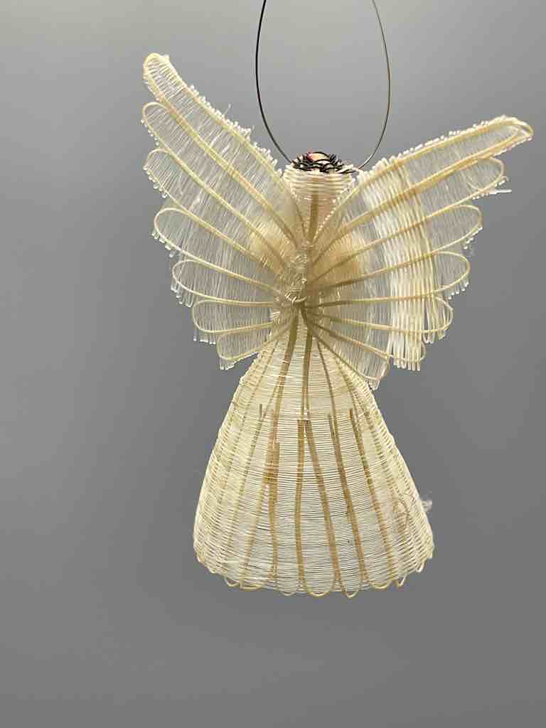 Very Small Horsehair Angel Ornament - Chile