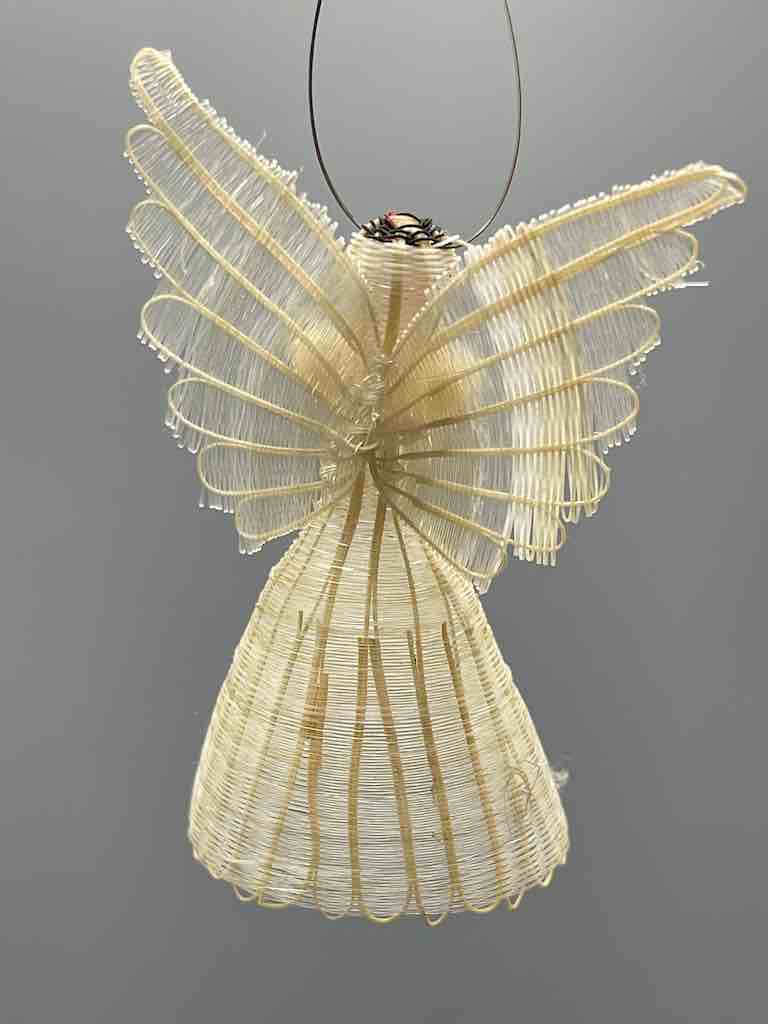 Very Small Horsehair Angel Ornament - Chile