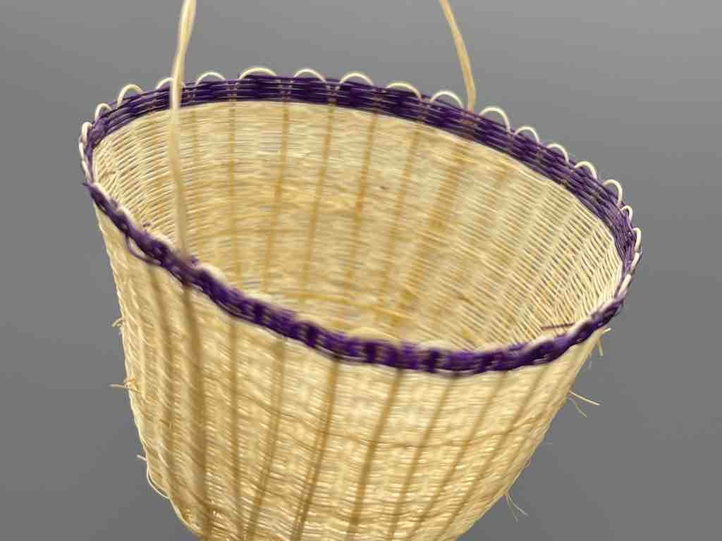 Tiny Horsehair Basket with Handle - Chile