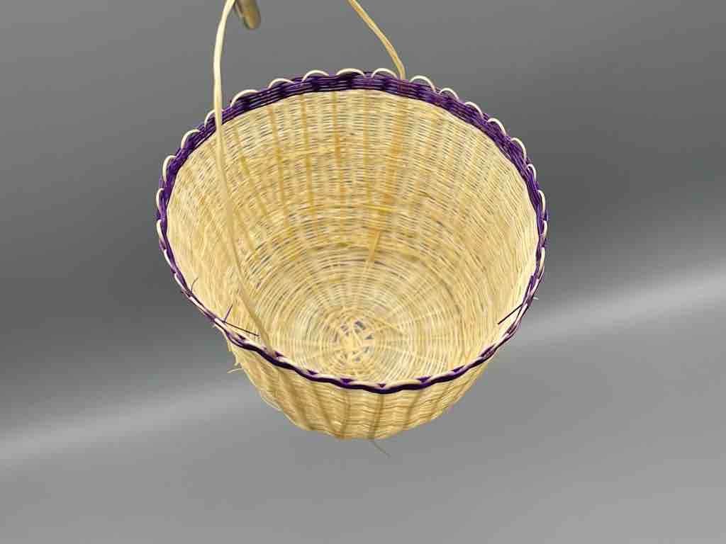 Tiny Horsehair Basket with Handle - Chile