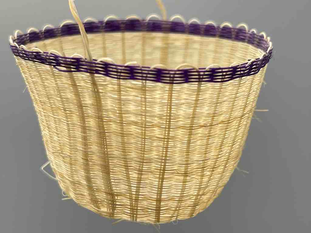 Tiny Horsehair Basket with Handle - Chile