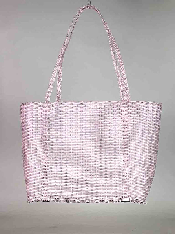 Large Deep Woven Recyclyed Plastic High Capacity Handbag - El Salvador