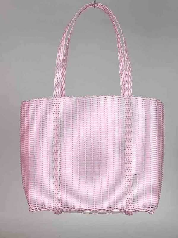 Medium Deep Woven Recyclyed Plastic High Capacity Handbag - El Salvador