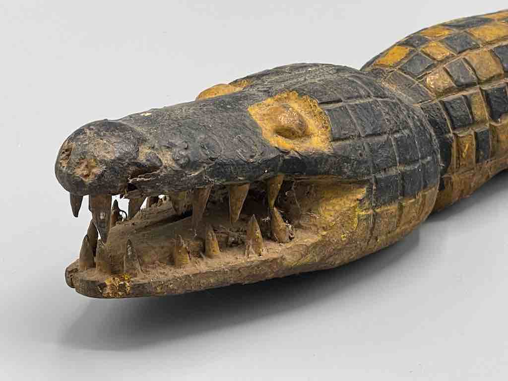 Vintage Crocodile Fetish Object - Ivory Coast