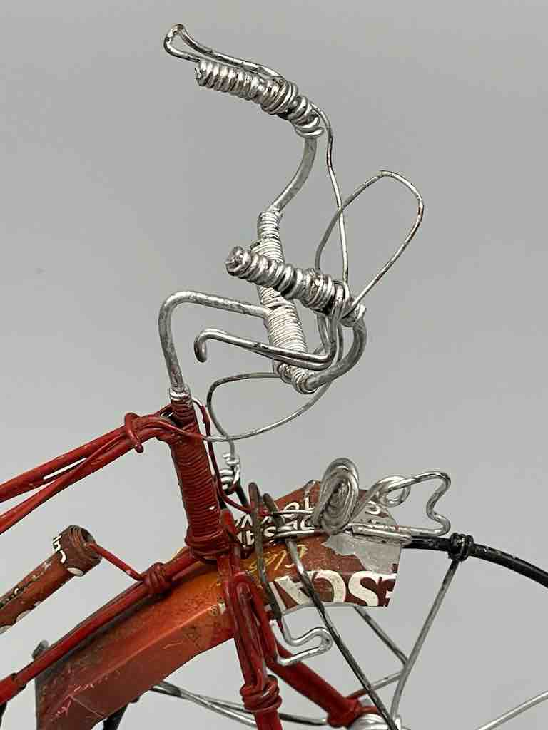 African Recycled Painted Wire Women's Bike - Burkina Faso