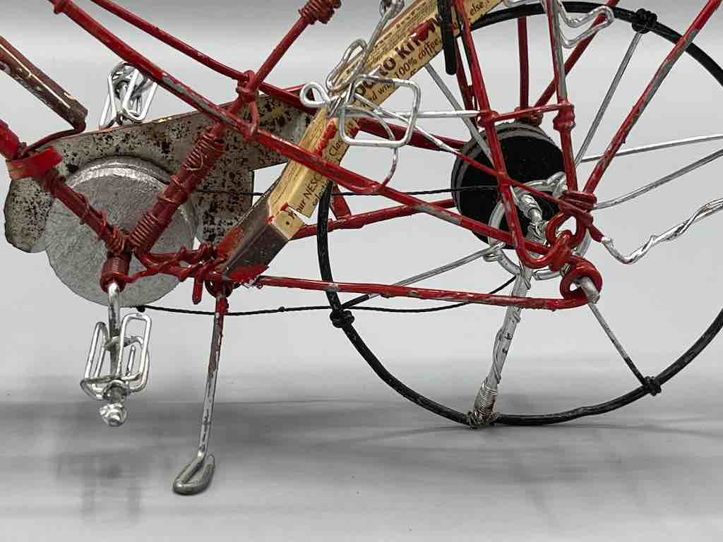 African Recycled Painted Wire Women's Bike - Burkina Faso