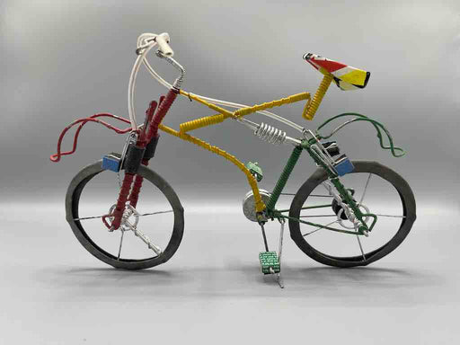 African Recycled Painted Wire Spring Design Mountain Bike - Burkina Faso