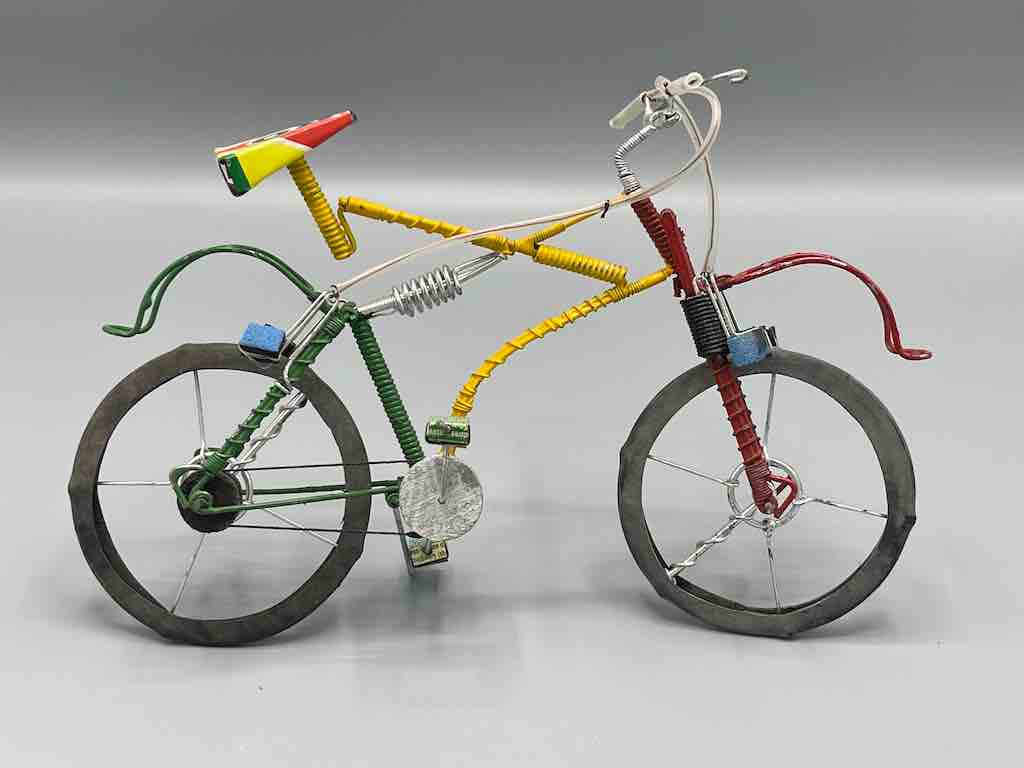 African Recycled Painted Wire Spring Design Mountain Bike - Burkina Faso