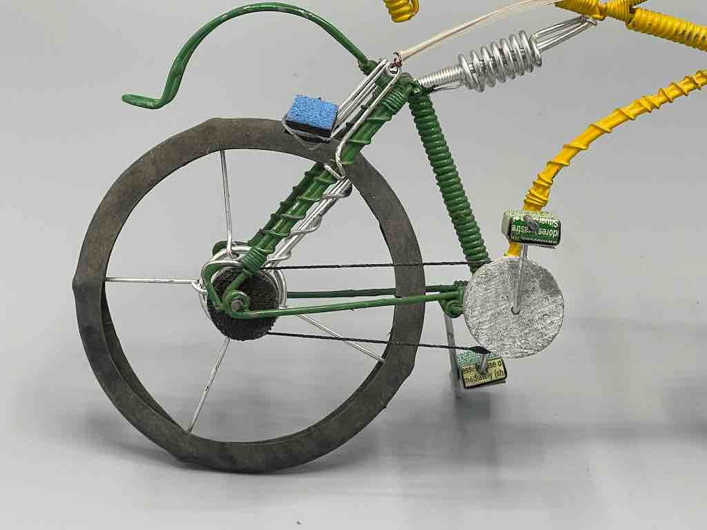 African Recycled Painted Wire Spring Design Mountain Bike - Burkina Faso