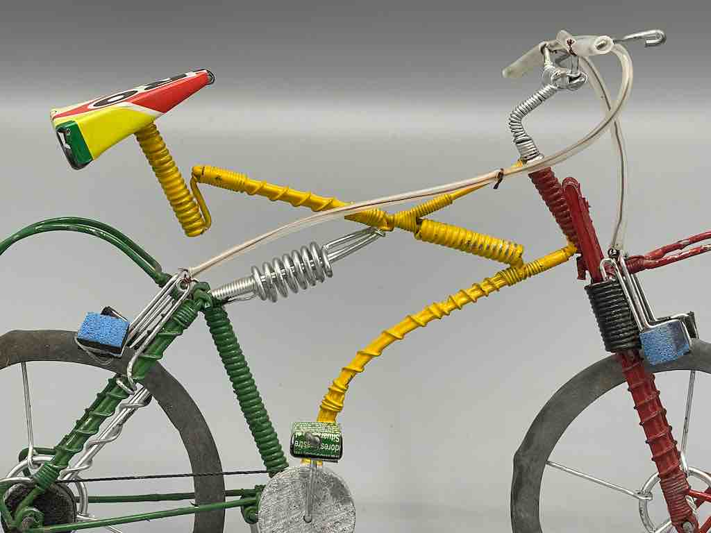 African Recycled Painted Wire Spring Design Mountain Bike - Burkina Faso