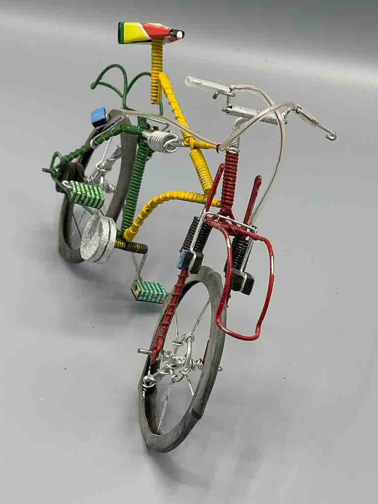 African Recycled Painted Wire Spring Design Mountain Bike - Burkina Faso