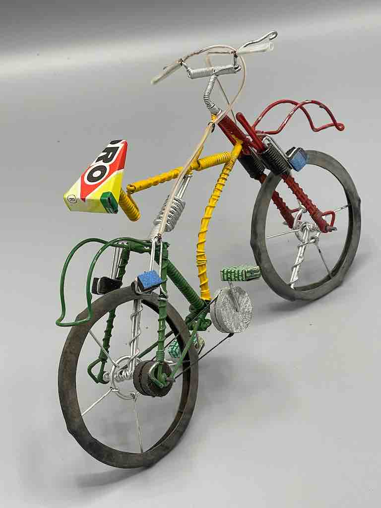 African Recycled Painted Wire Spring Design Mountain Bike - Burkina Faso