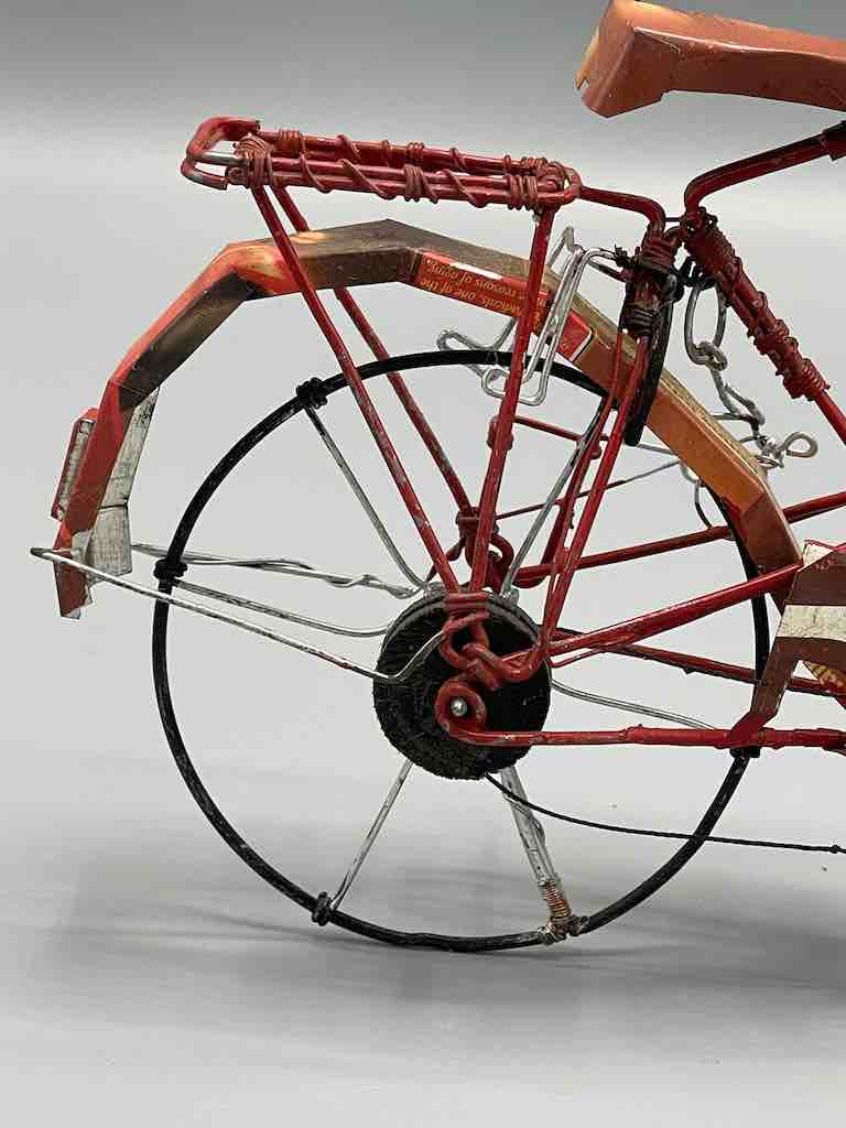 African Recycled Painted Wire Women's Bike - Burkina Faso