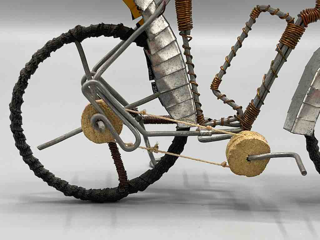 African Recycled Wire & Metal Toy Racing Bike - Burkina Faso