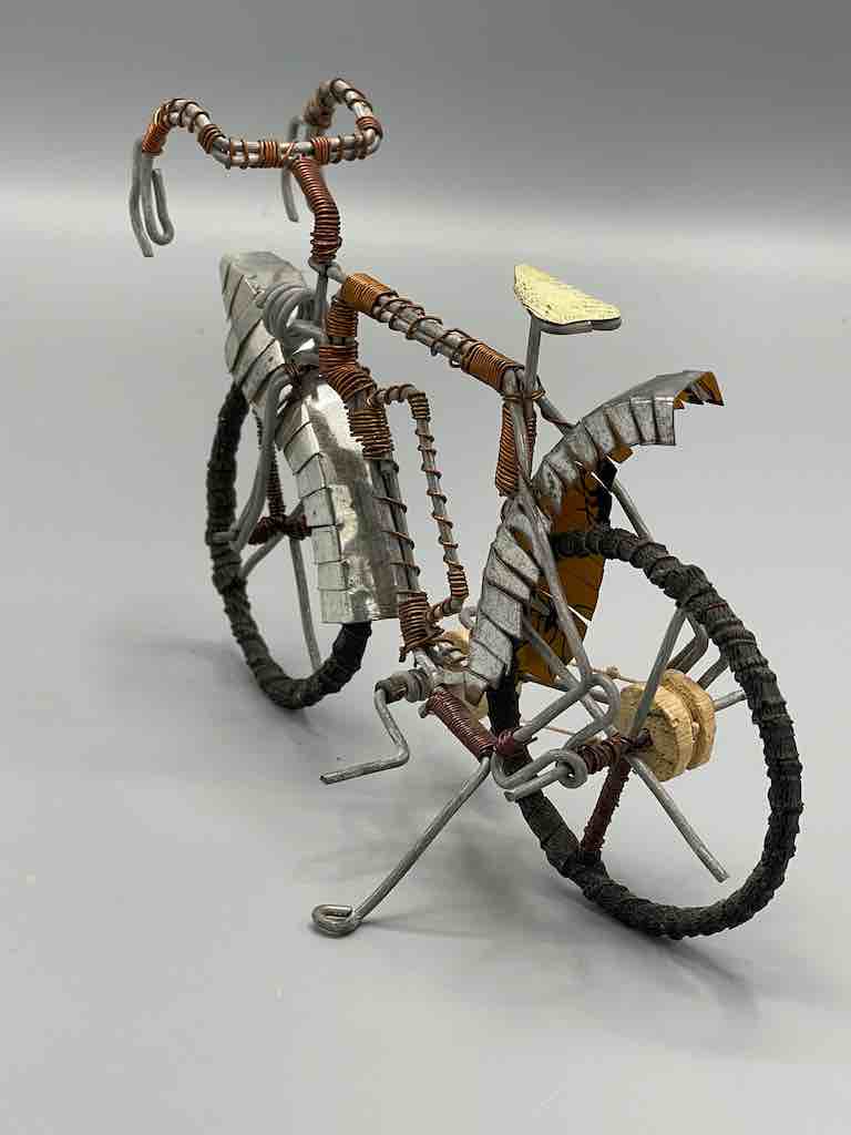 African Recycled Wire & Metal Toy Racing Bike - Burkina Faso