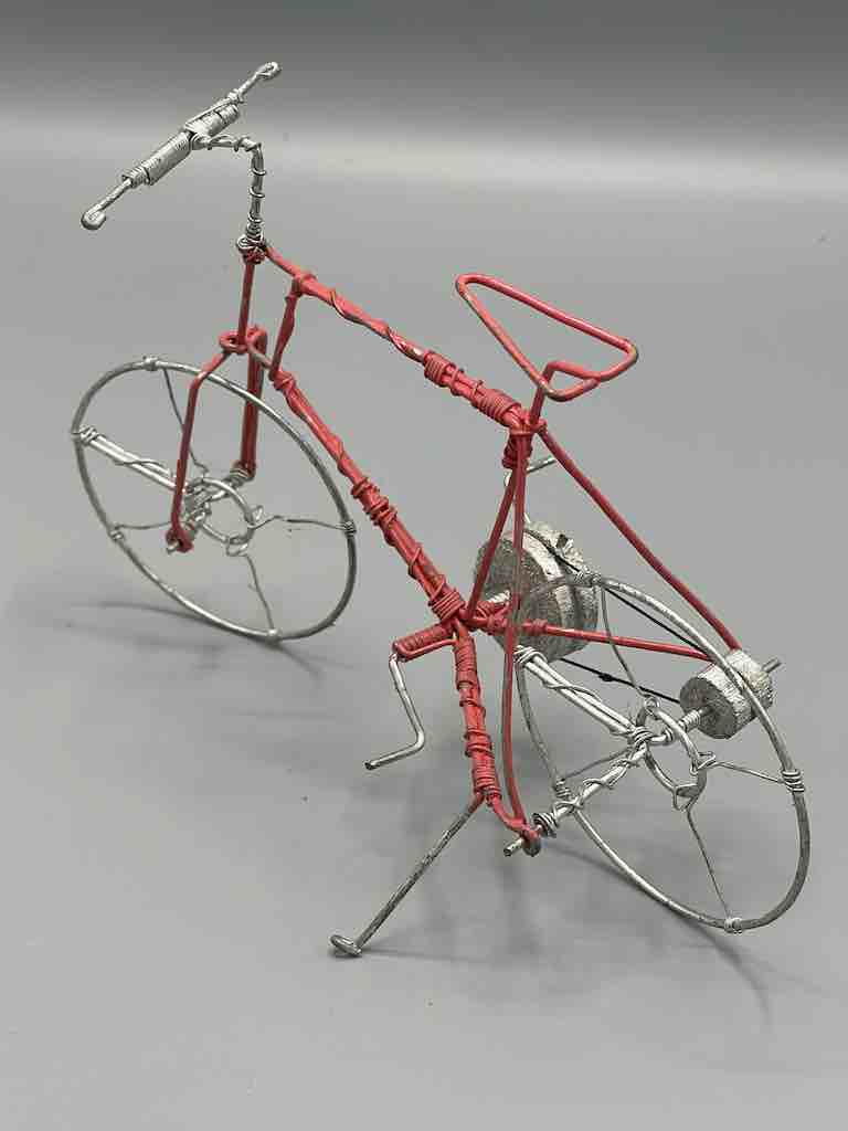 African Recycled Painted Wire Toy Mountain Bike - Burkina Faso